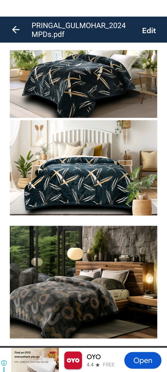 Vishal Handlooms - Pringal double blanket